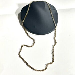 Vintage Celebrity NY Rope Chain Necklace Gold Tone 36 inch Could be Doubled